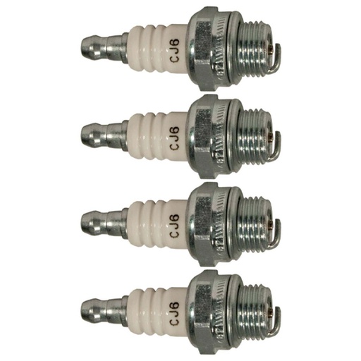 [ST-130-098-4] 4 pk Champion Spark Plug CJ6 Fits John Deere GA10075 130-194 130-864