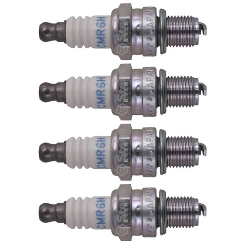 [ST-130-355-4] 4 PK Stens 130-355 NGK Spark Plug Husqvarna 531008615 NGK 3365 CMR6H 168652-4