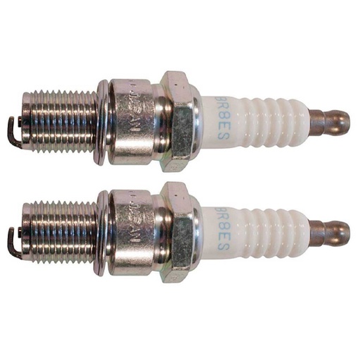 [ST-130-132-2] 2 Pack of Stens 130-132 NGK Spark Plug NGK 3961 BR8ES SOLID