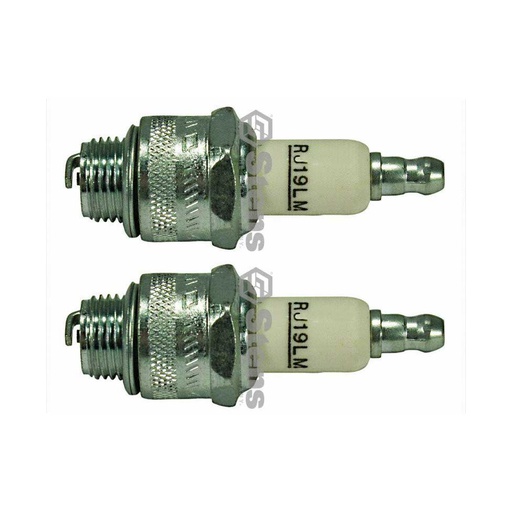 [ST-130-106-0.08] 2 PK Stens 130-106 Champion Spark Plug 868 RJ19LM Husqvarna 531308130