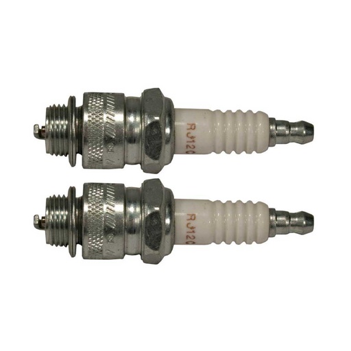 [ST-130-087-0.08] 2 PK Stens 130-087 Champion Spark Plug 592 RJ12C AM39011 135-095 440-073