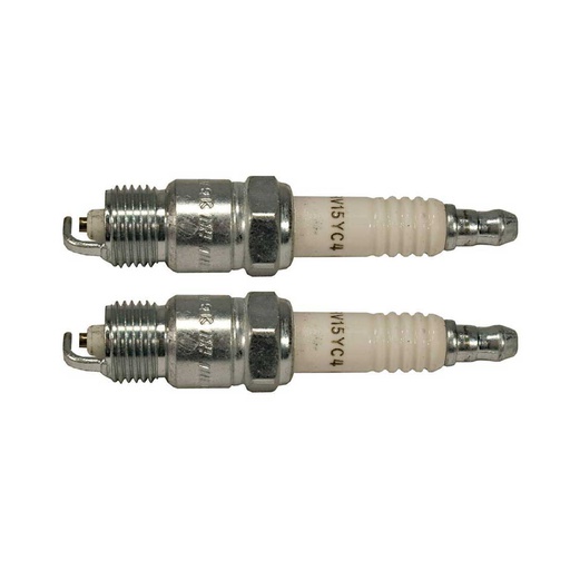 [ST-130-081-2] 2 PK Stens 130-081 Champion Spark Plug 18 RV15YC4 AM38027 52 132 02-S 055-481