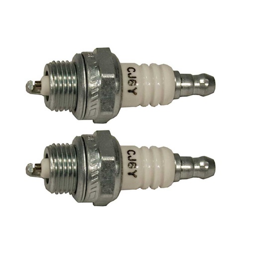 [ST-130-077-0.08] 2 PK Stens 130-077 Champion Spark Plug 858 CJ6Y SPCA5 130-120 130-785 130-880