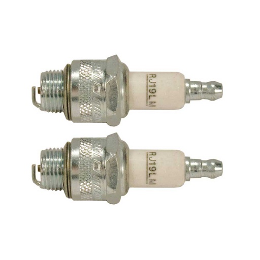 [ST-130-421-2] 2 PK Stens 130-421 Champion Carded Spark Plug 868-1 RJ19LM 531308130 21534300