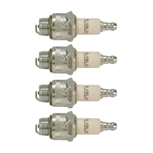 [ST-130-421-0.17] 4 PK Stens 130-421 Champion Carded Spark Plug 868-1 RJ19LM 531308130 21534300