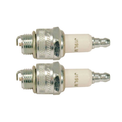 [ST-130-413-0.08] 2 PK Stens 130-413 Champion Carded Spark Plug 861-1 J19LM 41 132 06-S 130-105