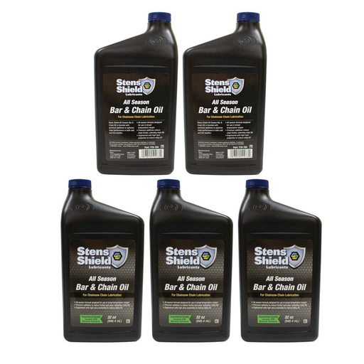 [ST-770-704-0.42] 5 PK Stens 770-704 Shield Bar And Chain Oil 770-706 770-708 All season