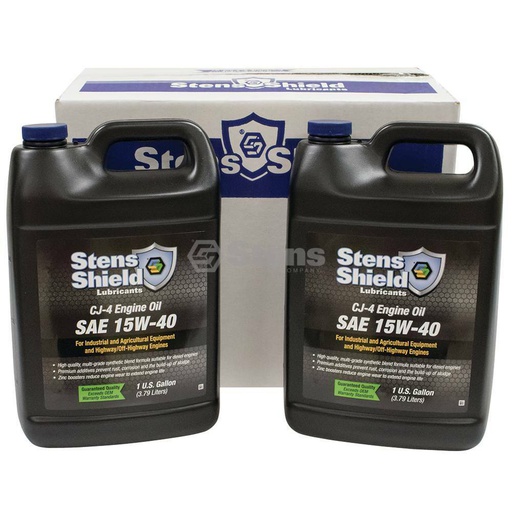 [ST-770-722] 4 Pack of Stens 770-722 Shield CJ-4 Engine Oil 770-724 SAE 15W-40