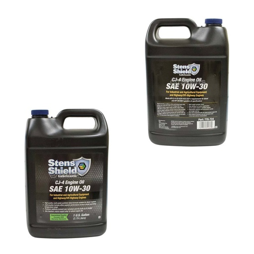 [ST-770-724-0.5] 2 Pack of Stens 770-724 Shield CJ-4 Engine Oil 770-722 SAE 10W-30