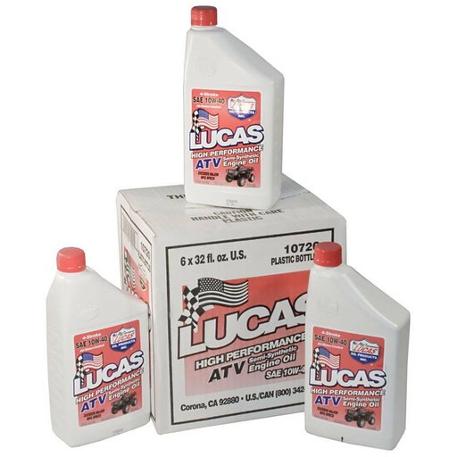 [ST-051-506] 6 PK Stens 051-506 Lucas Oil ATV Semi-Synthetic 10720 SAE 10W-40