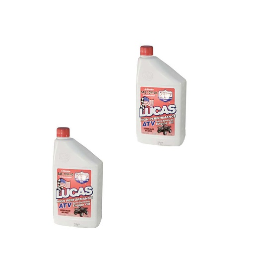 [ST-051-506-0.33] 2 PK Stens 051-506 Lucas Oil ATV Semi-Synthetic 10720 SAE 10W-40