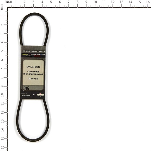 [BS-742552MA] Briggs &amp; Stratton Genuine 742552MA V-BELT Replacement Part 024847754032