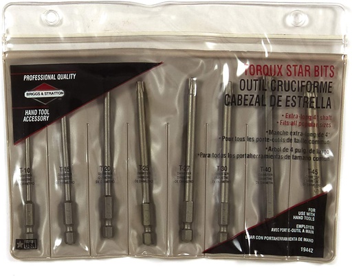 [BS-19442] Briggs &amp; Stratton Genuine 19442 TORX DRIVER SET Replacement Part