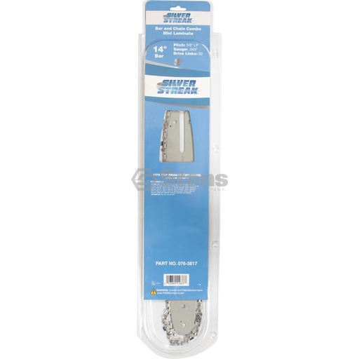 [ST-076-3817] Stens  076-3817   
 Silver Streak 14&quot; Bar and Chain Combo