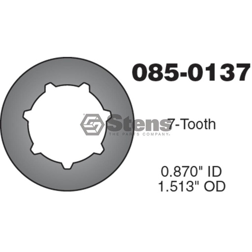 [ST-085-0137] Stens  085-0137   
 Silver Streak Rim Sprocket