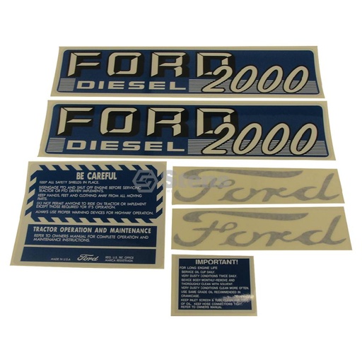[ST-1115-1534] Stens  1115-1534   
 Atlantic Quality Parts Decal Set