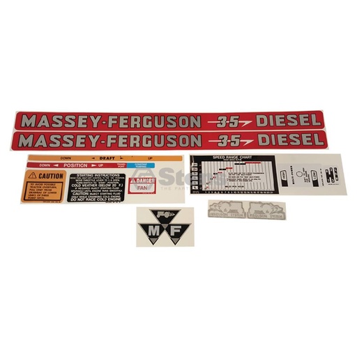 [ST-1215-1032] Stens  1215-1032   
 Atlantic Quality Parts Decal Set