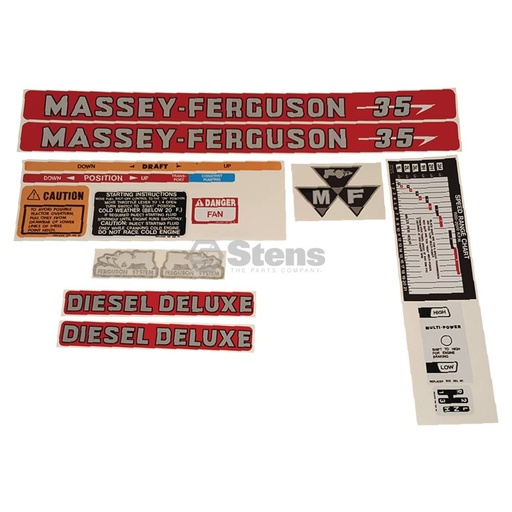 [ST-1215-1033] Stens  1215-1033   
 Atlantic Quality Parts Decal Set