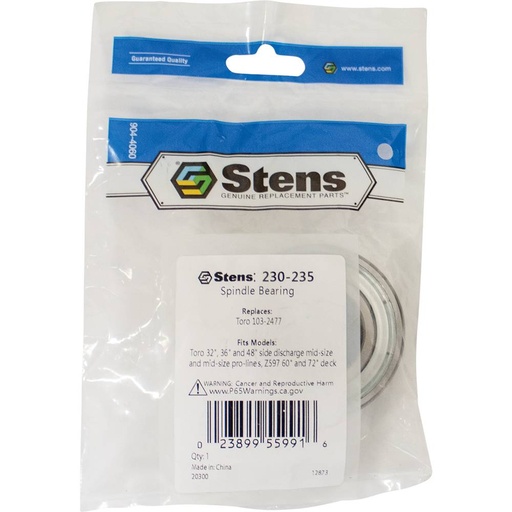 [ST-230-235] Stens  230-235   
 Stens Spindle Bearing