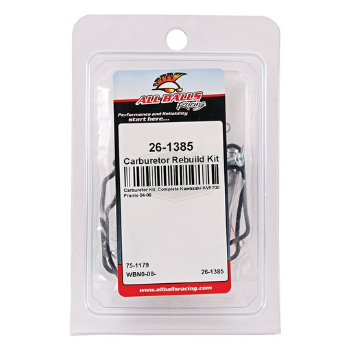 [ST-26-1385] Stens  26-1385   
 All Balls Racing Carburetor Rebuild Kit