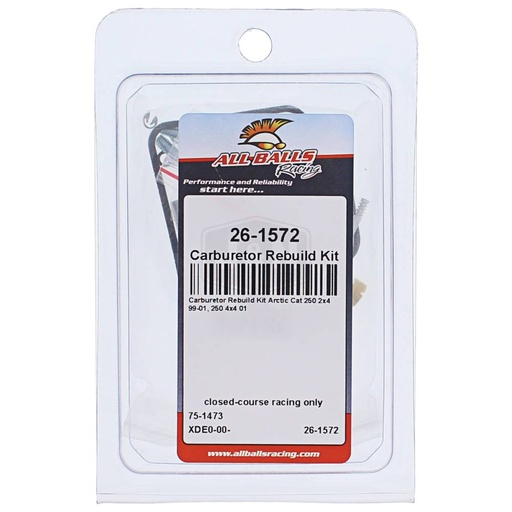 [ST-26-1572] Stens  26-1572   
 All Balls Racing Carburetor Rebuild Kit