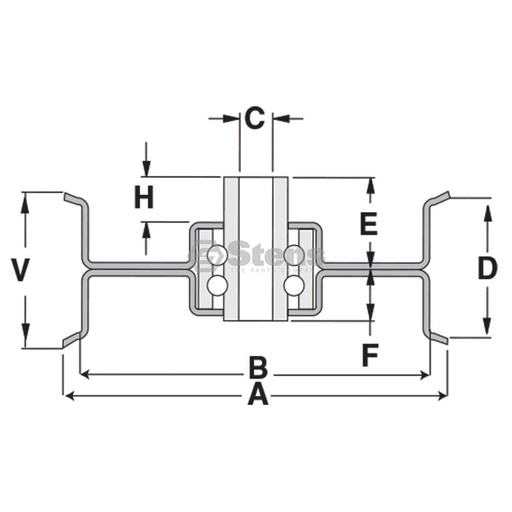 [ST-280-910] Stens  280-910   
 Stens Flat Idler