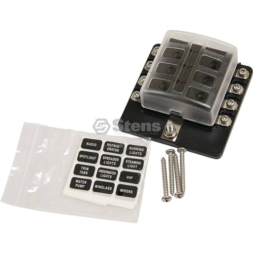 [ST-3000-0706] Stens  3000-0706   
 Atlantic Quality Parts 8-Way Fuse Block