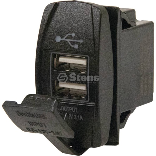 [ST-3000-0703] Stens 3000-0703 
  Atlantic Quality Parts Waterproof Dual USB Port